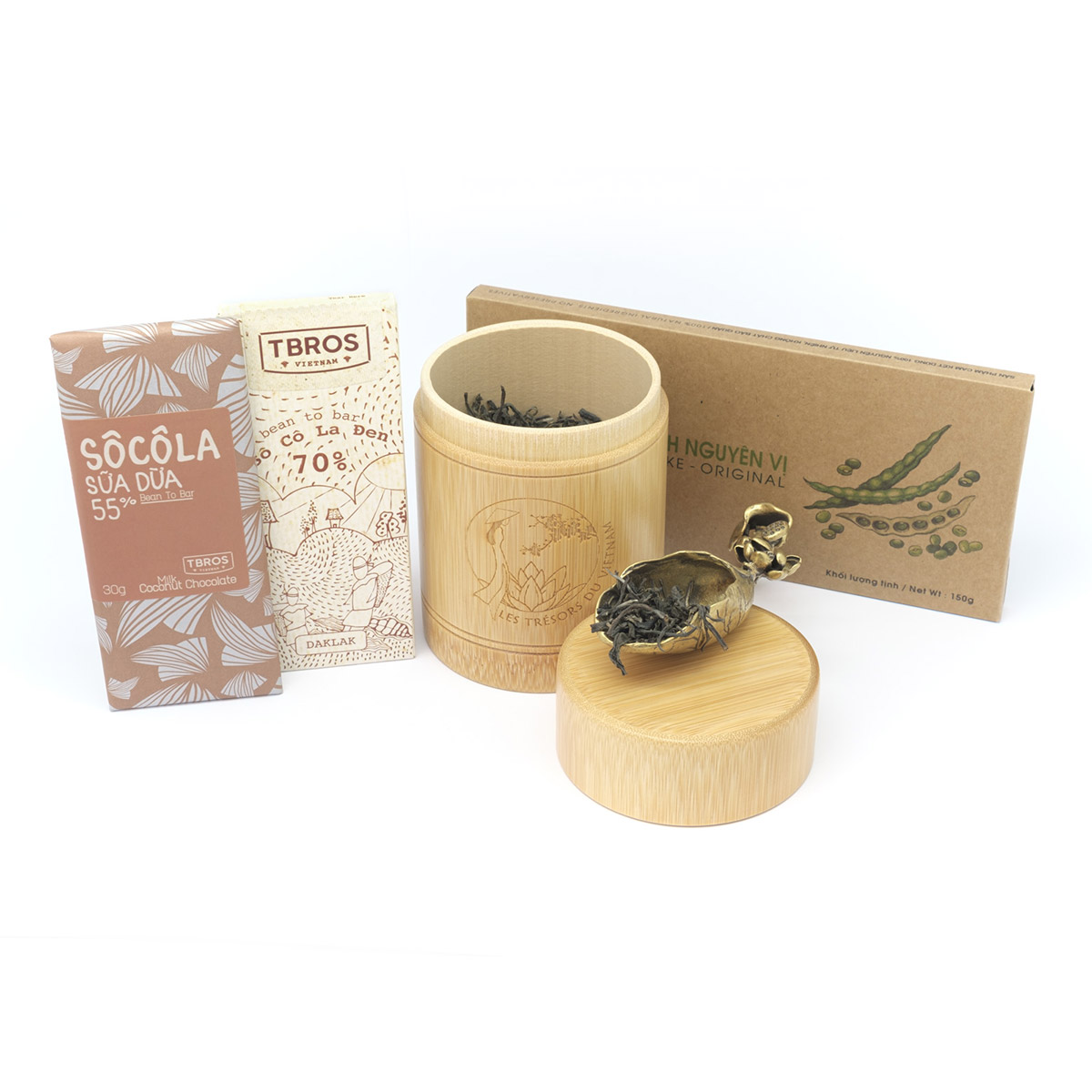 Coffret dégustation miel bio : 4 pots de 250 grammes